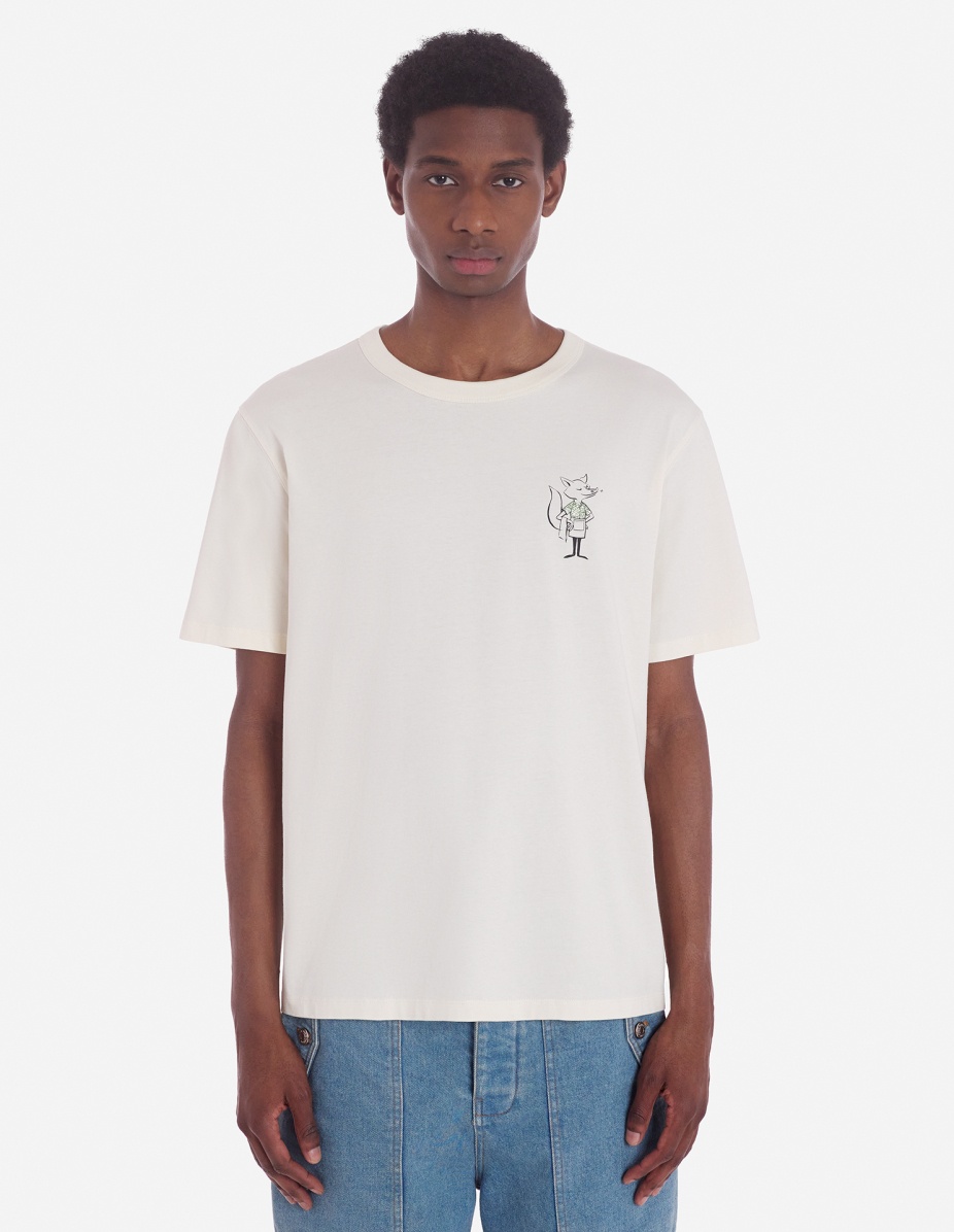 CAFE KITSUNE HAWAIIAN DRESSED FOX RELAX TEE SHIRT - 5