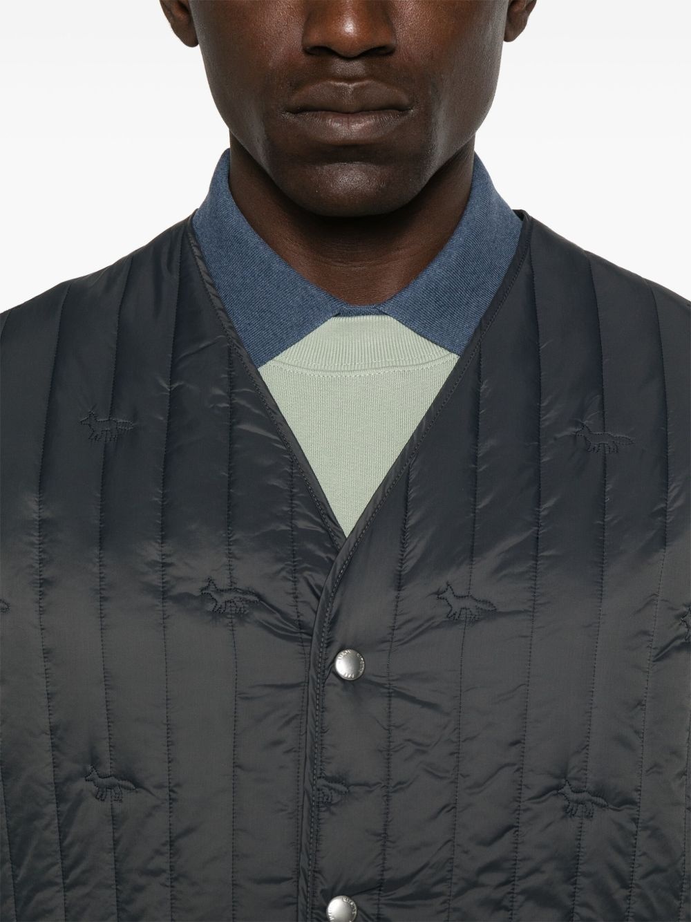 quilted gilet - 5
