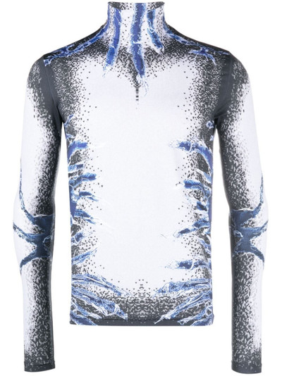 Y/Project Whisker-print long-sleeve top outlook