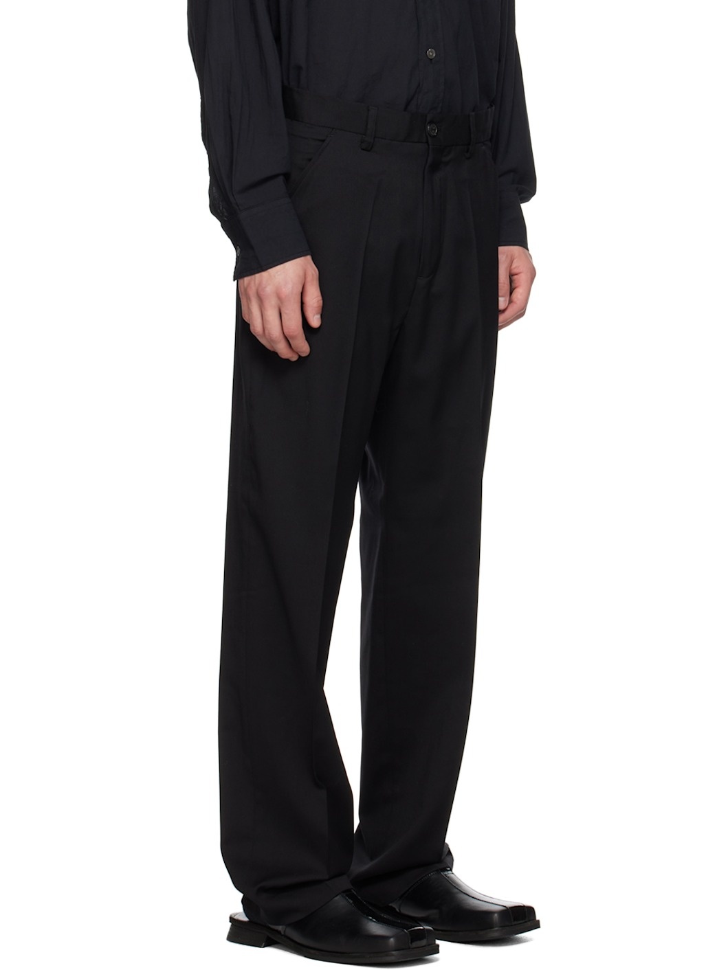 Black Chino 22 Trousers - 2