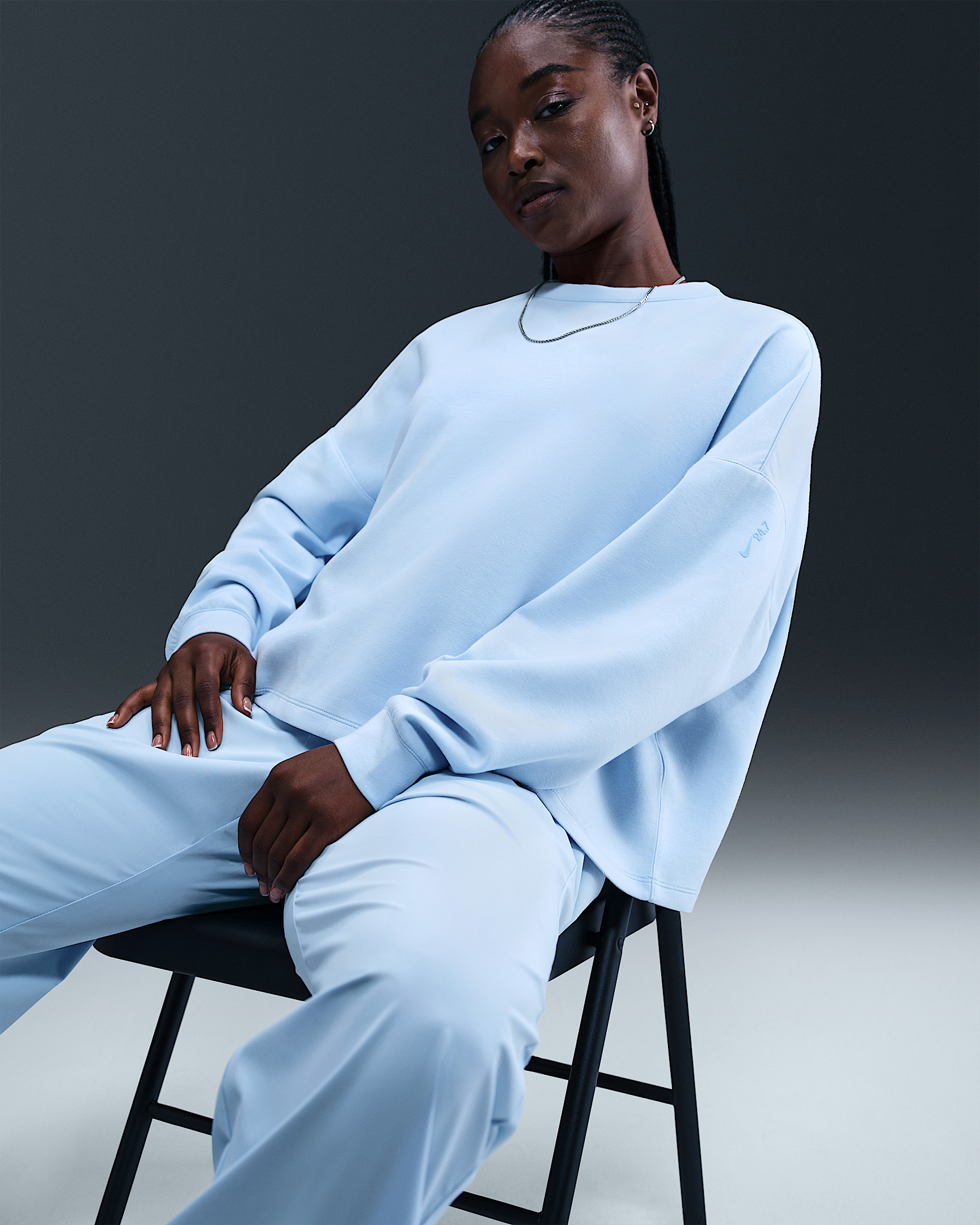 Nike 24.7 ImpossiblySoft Women's Dri-FIT Oversized Crew-Neck Top - 3