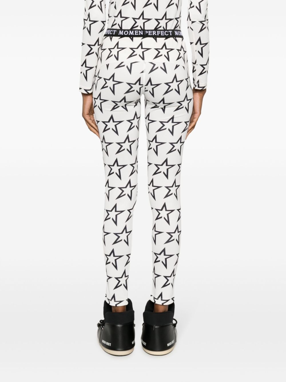 logo star-pattern leggings - 4