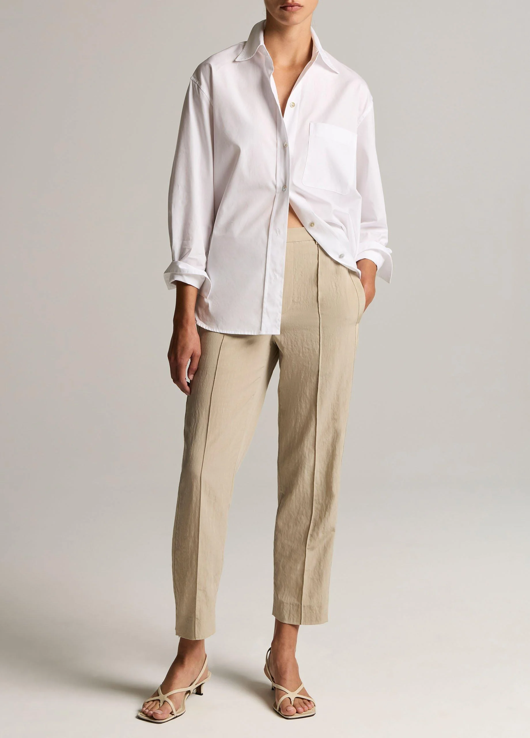 Grace Side-Strap Mid-Rise Pull-On Pant - 1