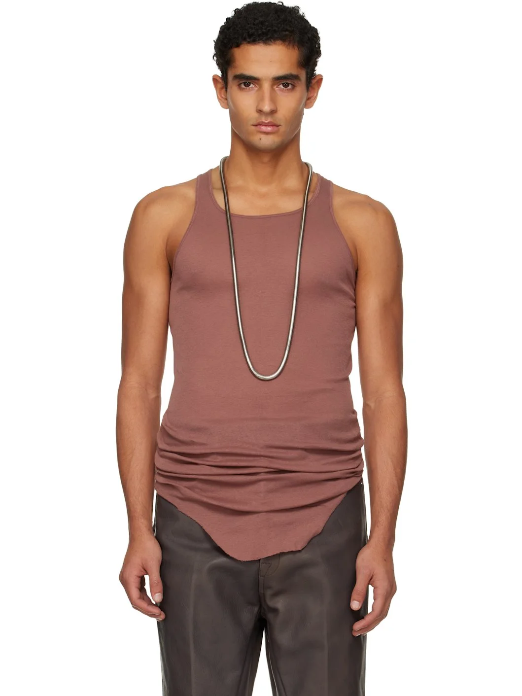 Pink Concordians Basic Rib Tank Top - 1