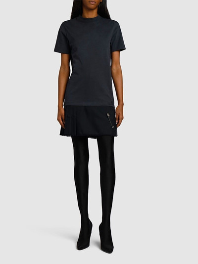 BALENCIAGA Cotton t-shirt & tailored twill dress outlook