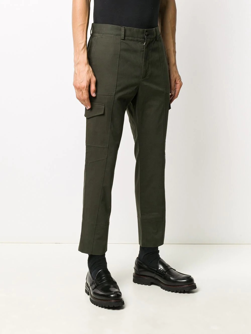 cropped cargo trousers - 3