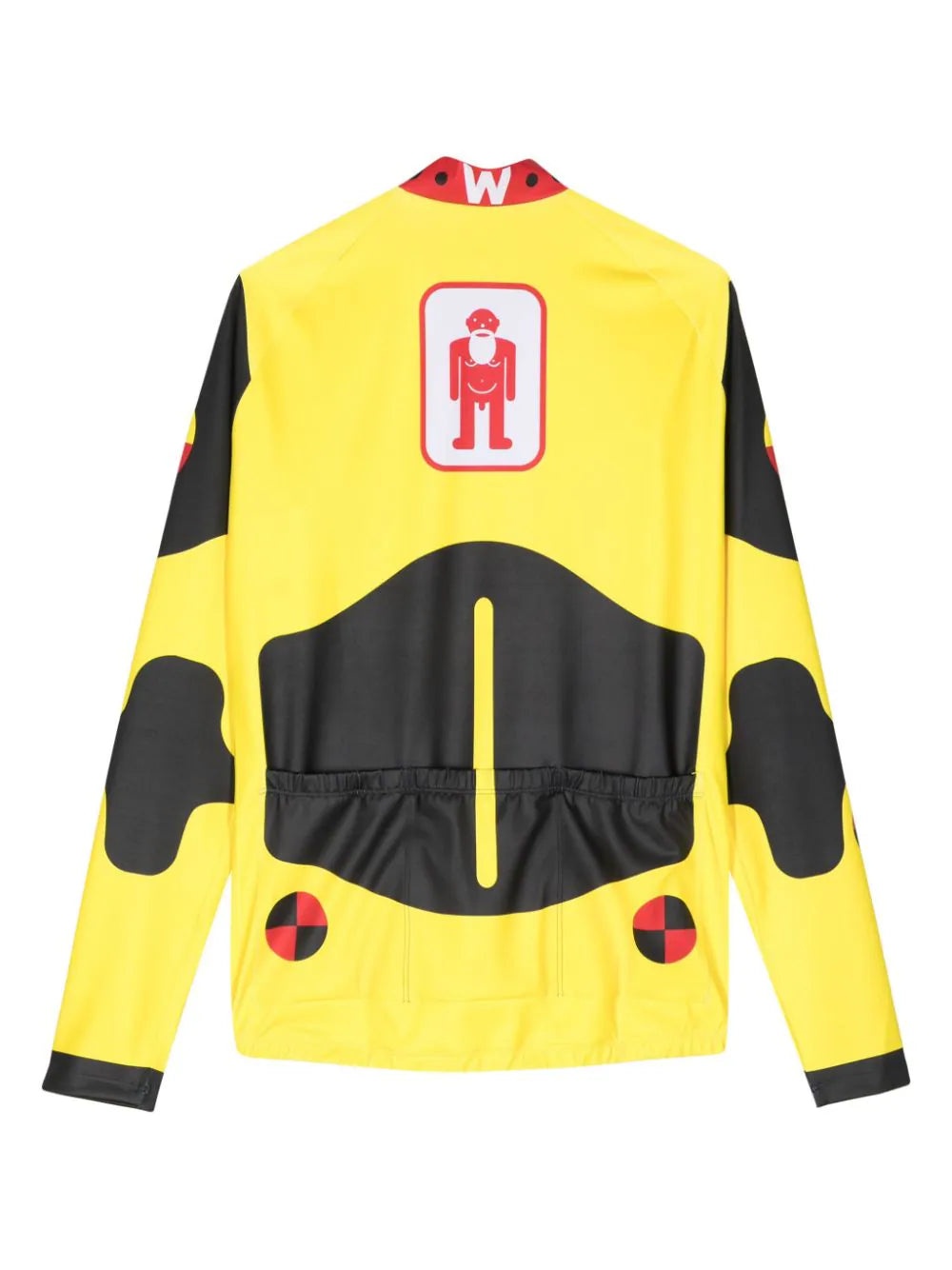 DUMMY-PRINT LONG-SLEEVE CYCLING TOP - 2