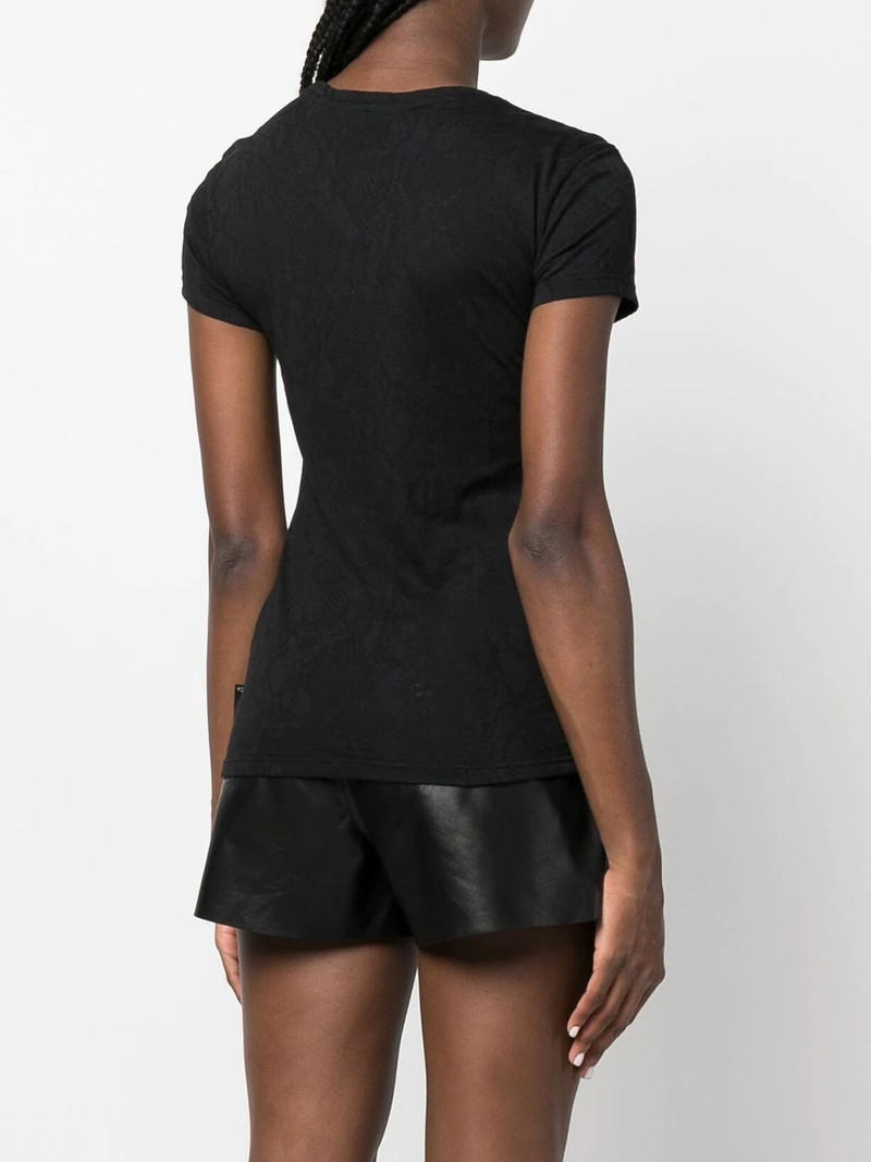 rhinestone-embellished cotton T-shirt 4