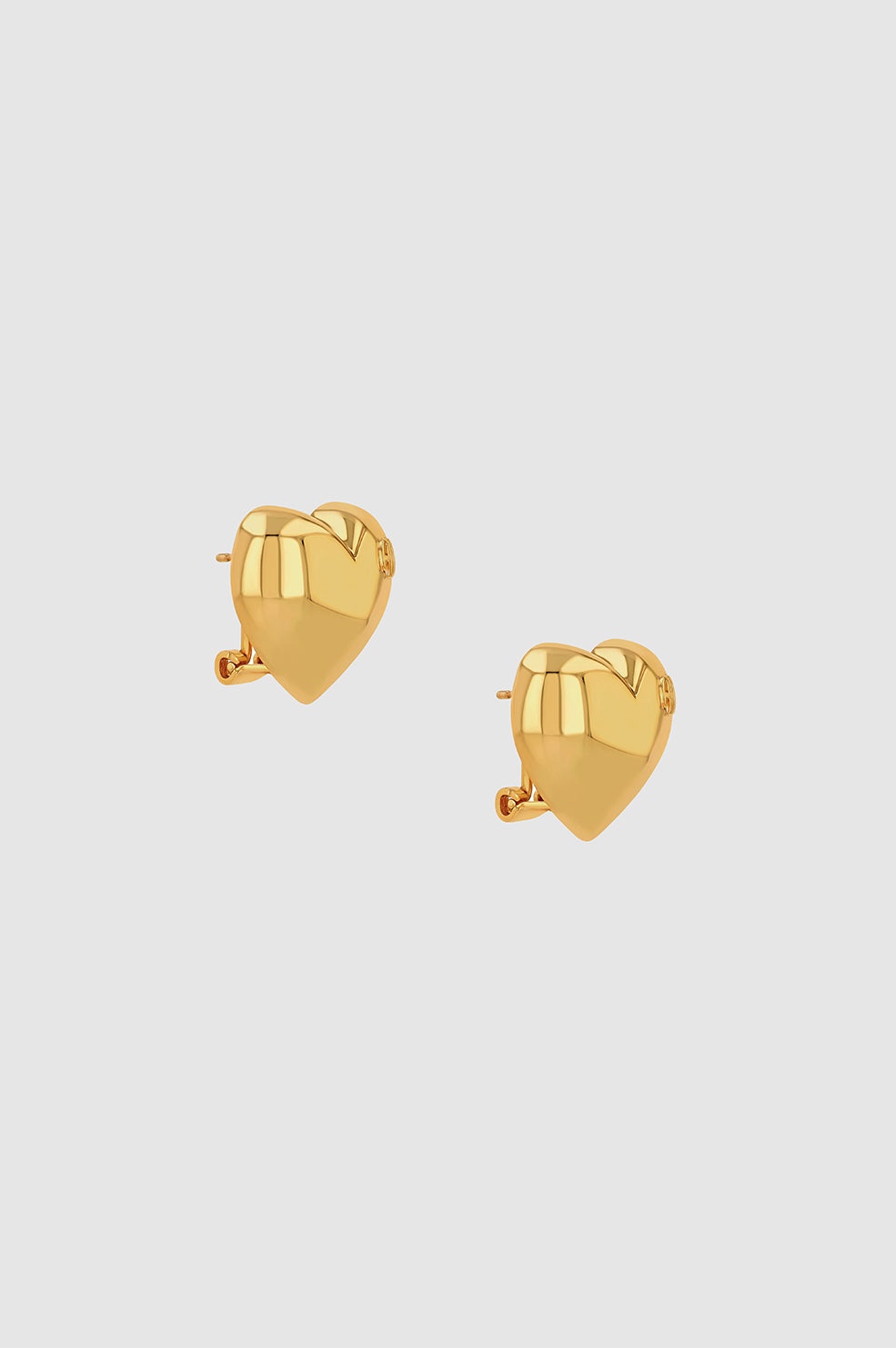 Heart Earrings - Gold - 3