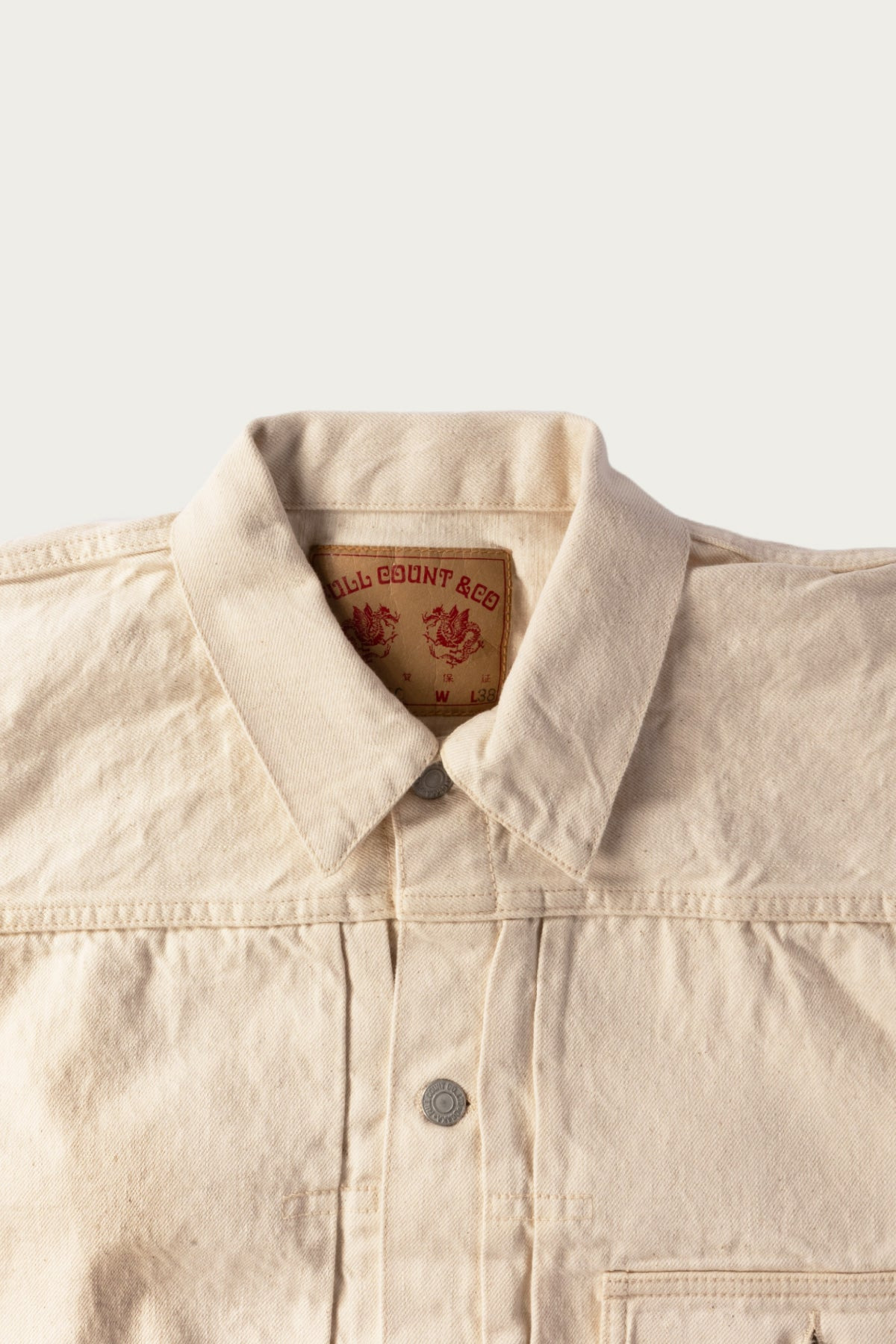 2107EC - Type 1 Denim Jacket - Ecru - 4