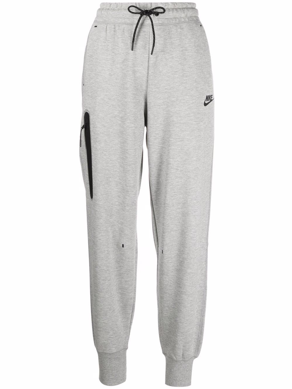 zip-pocket drawstring joggers - 1