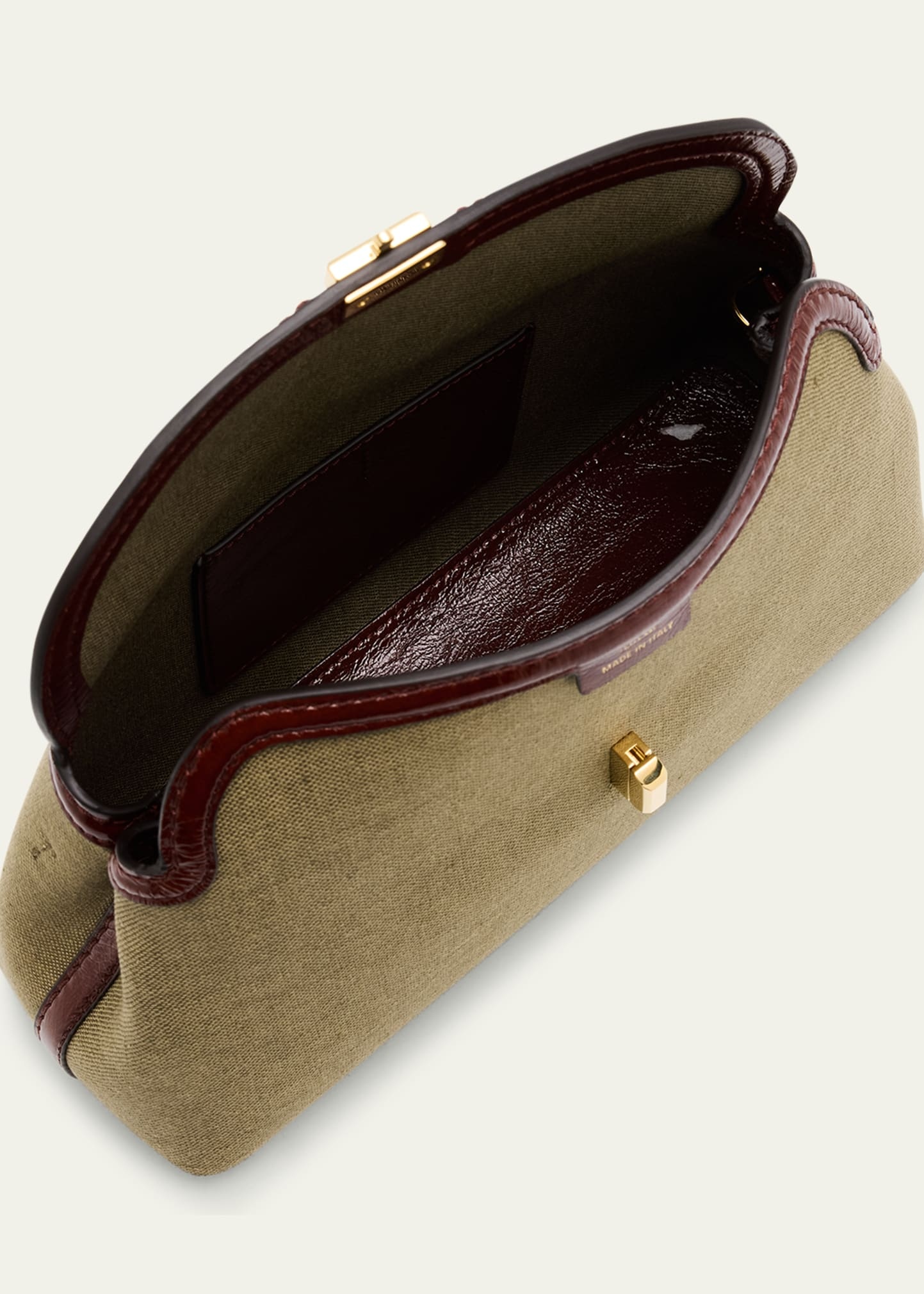 T-Lock Canvas Clutch Bag - 4