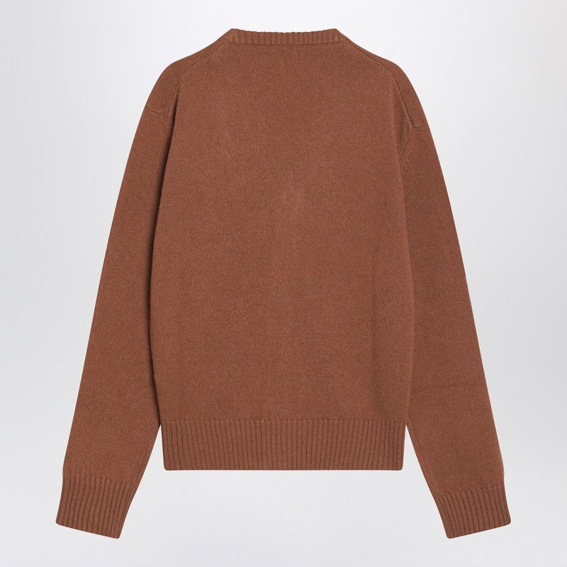 Ami Paris Hazelnut-coloured Ami De Coeur cardigan - 2