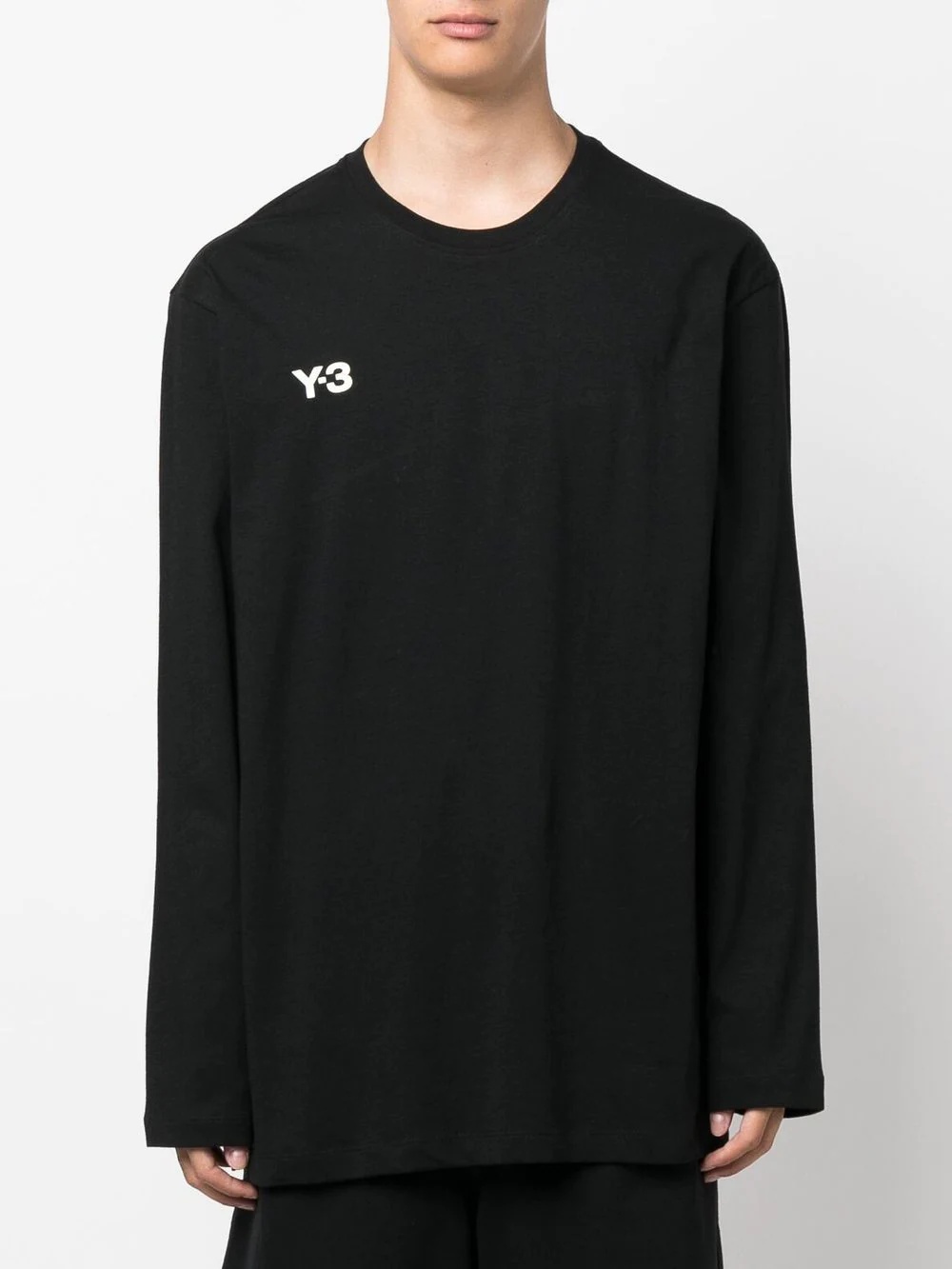 logo-print long-sleeve top - 3