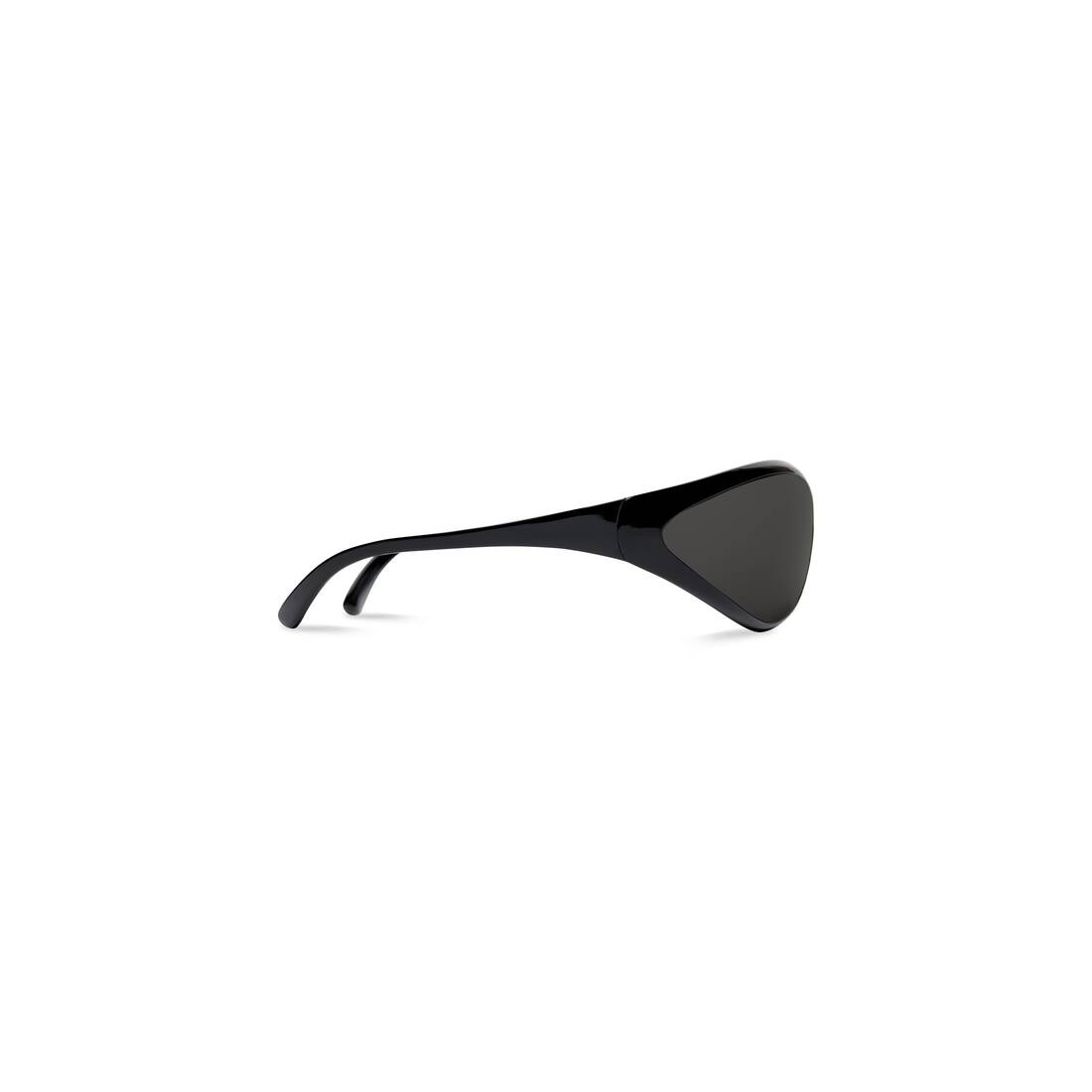 90s Oval Sunglasses  in Black - 4