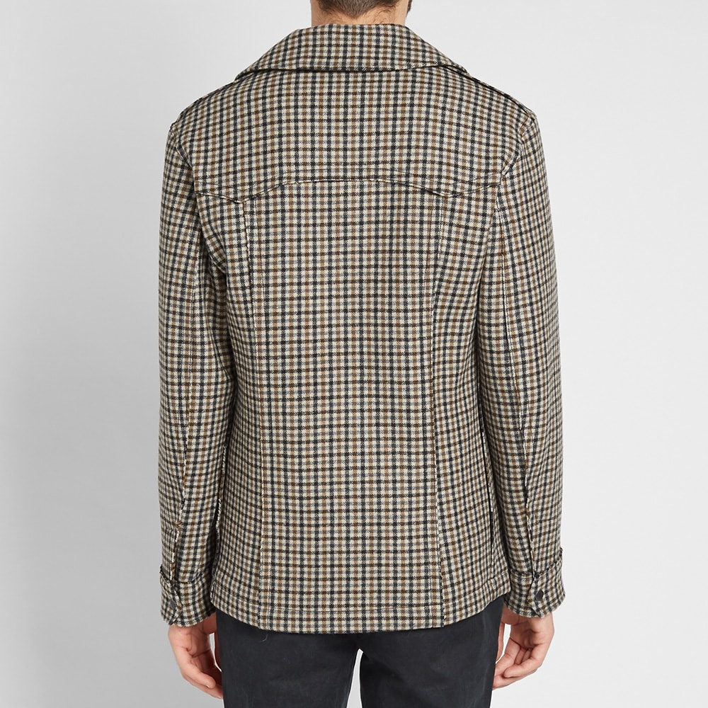 Lanvin Collegiate Patch Check Jacket - 6