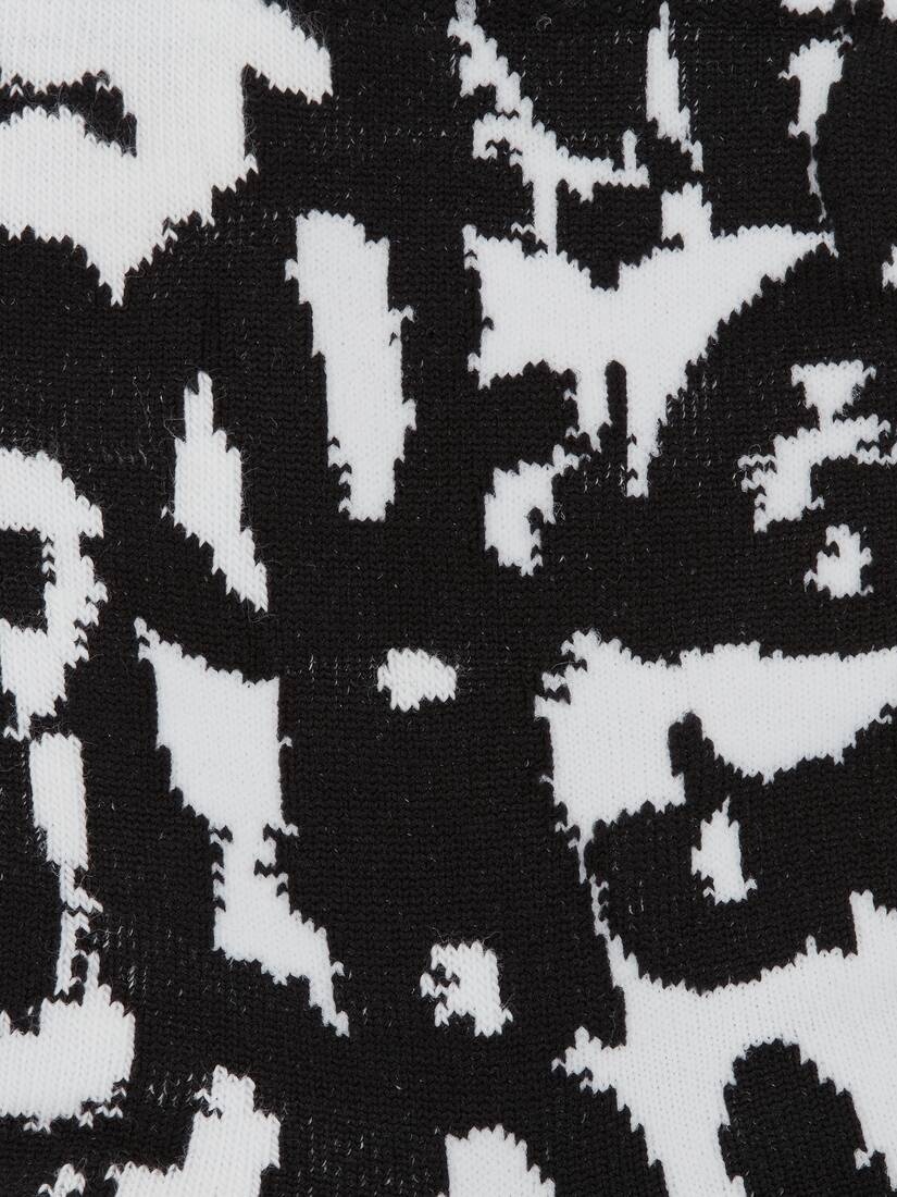 Mcqueen Graffiti Socks in White/black - 2