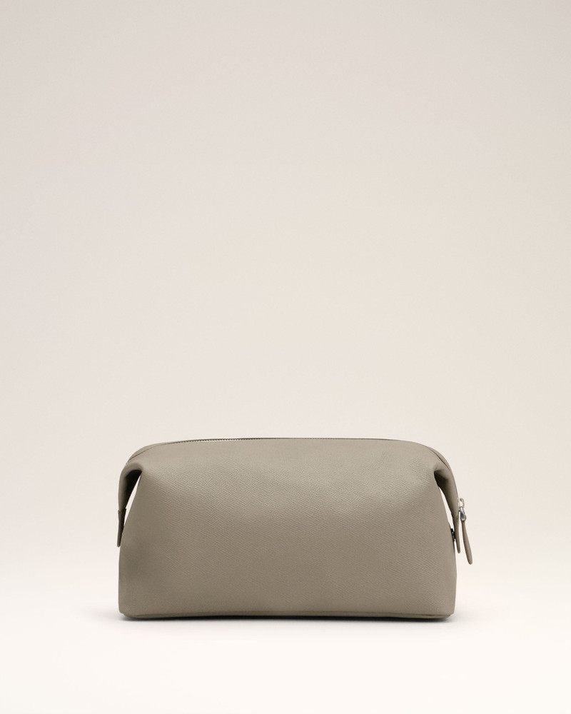 GREY LEATHER PARIS PARIS TOILETRY POUCH 3