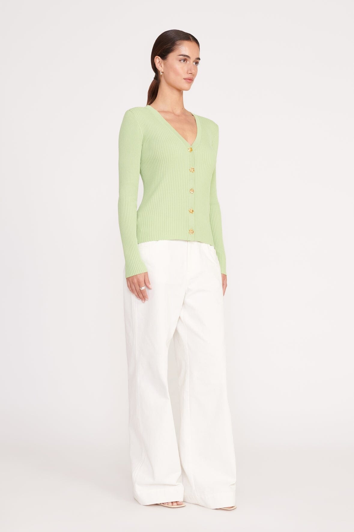 STAUD CARGO SWEATER MATCHA - 4