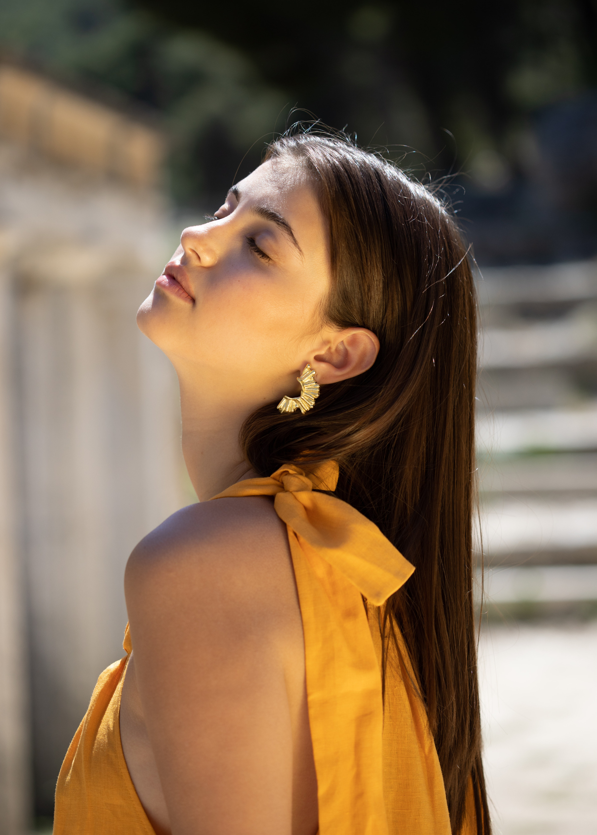 Crescent Sun Earrings - 3