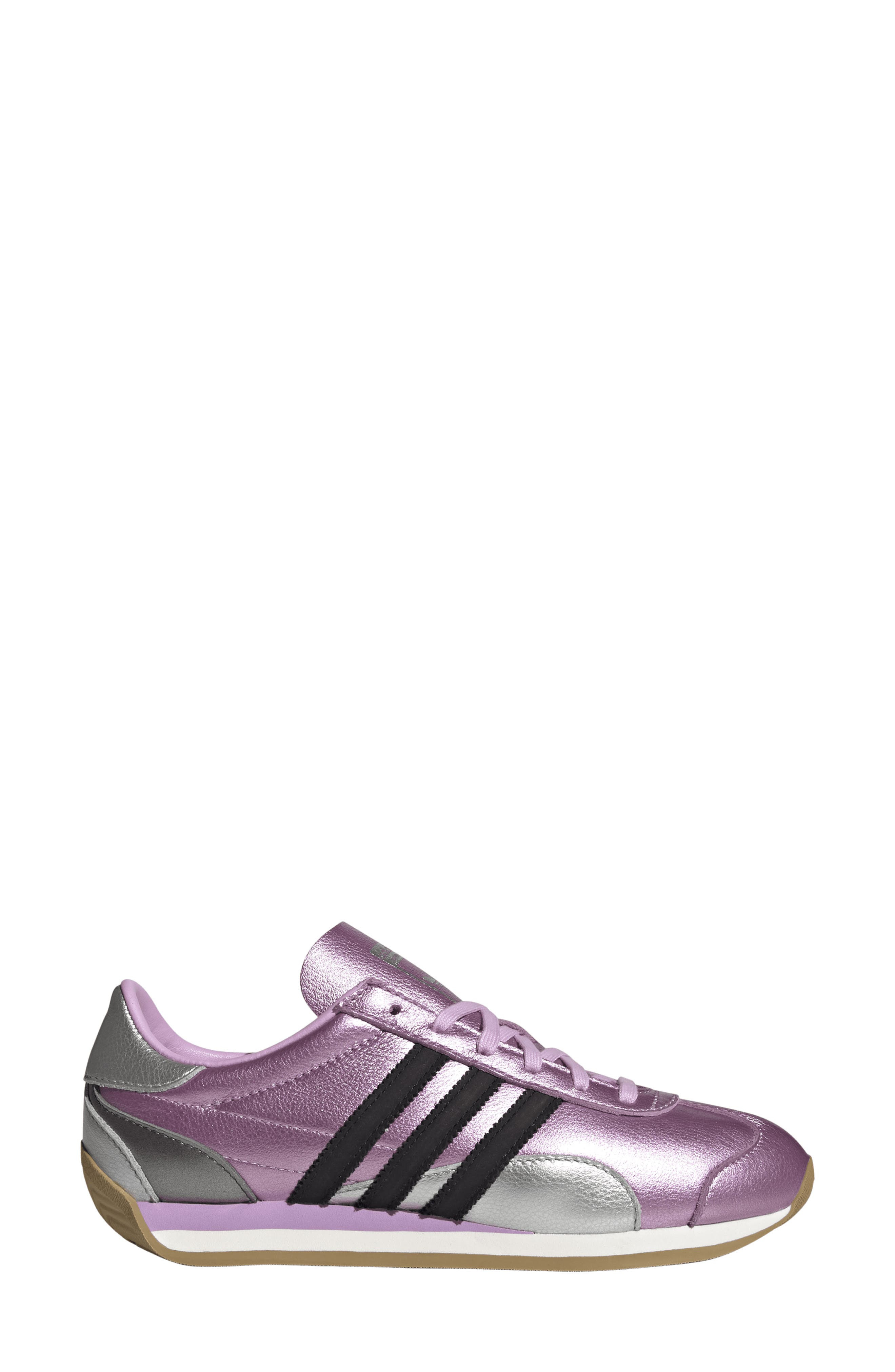 adidas Country Low Top Sneaker in Bliss Lilac/Silver Met/Black at Nordstrom - 3