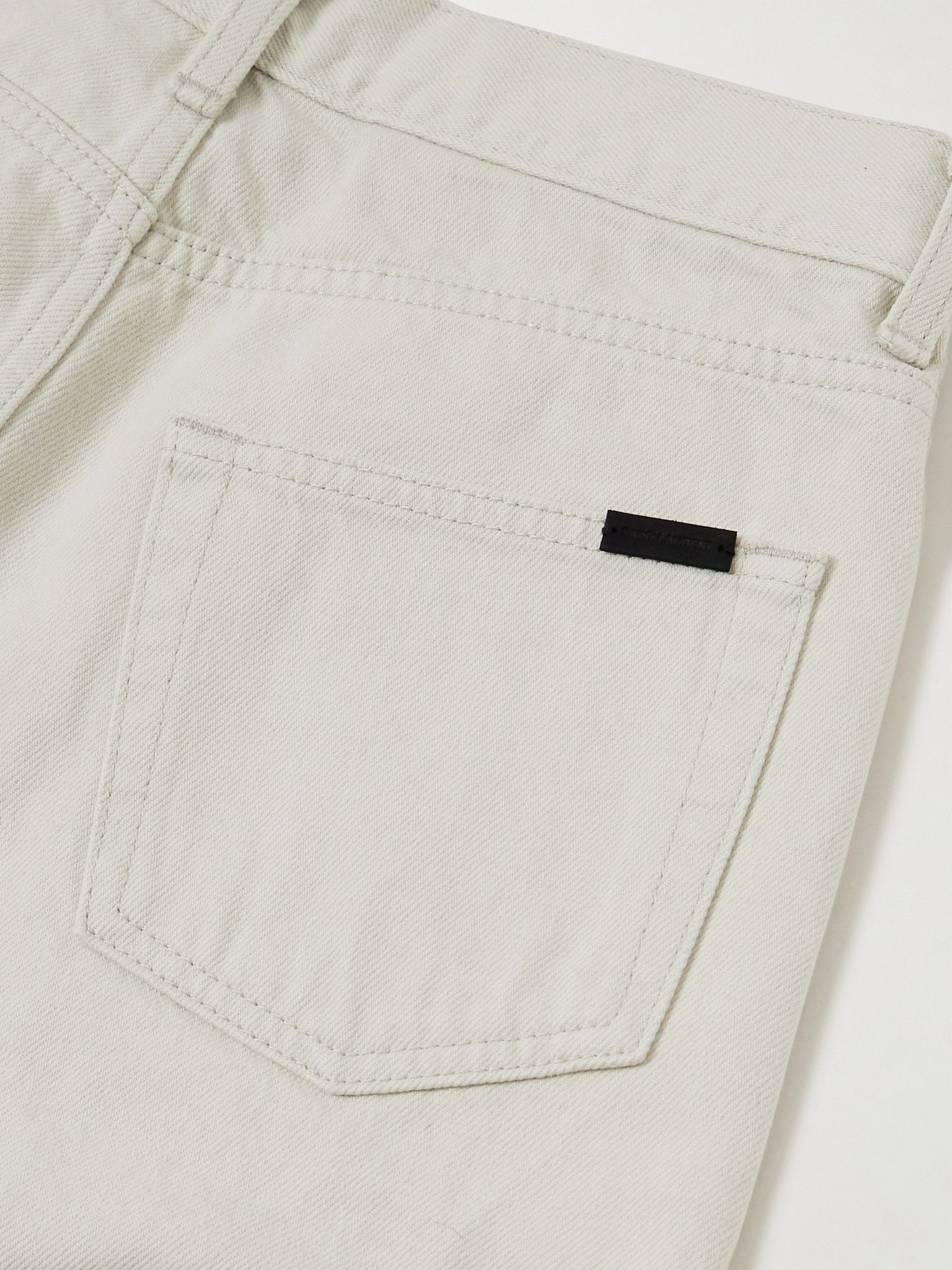 High-rise slim-leg jeans White - 6
