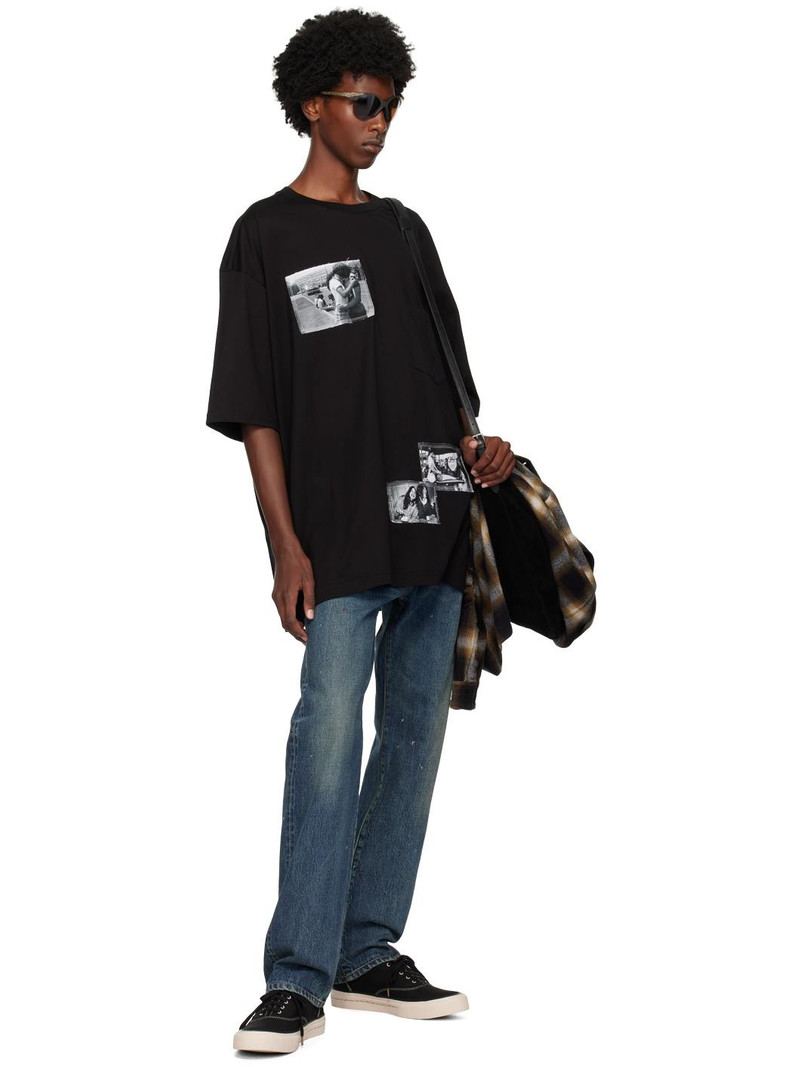 TAKAHIROMIYASHITA TheSoloist. Black Photo Patch T-Shirt outlook