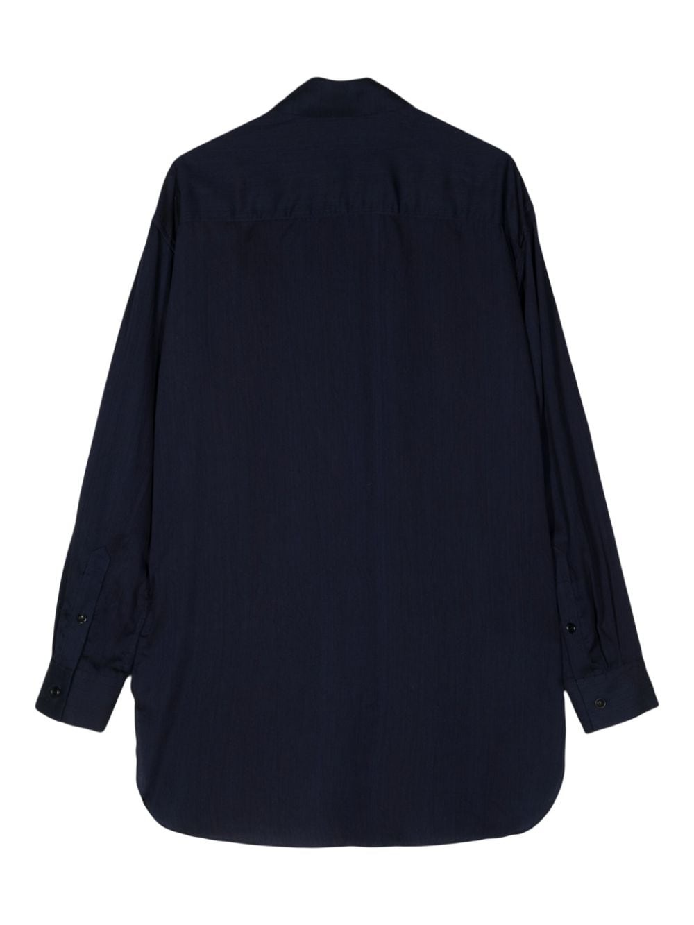 cut-out twill shirt - 2