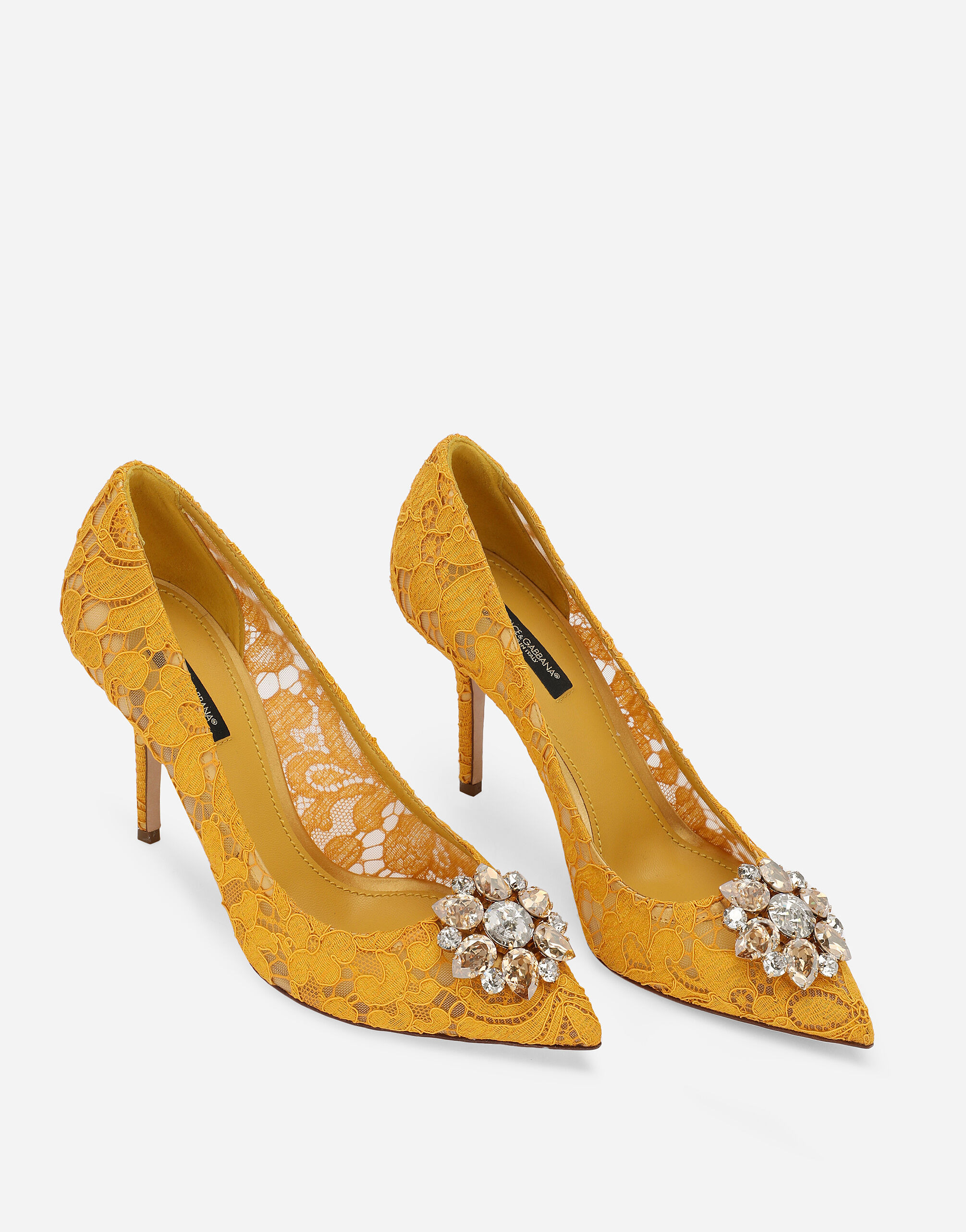Pump in Taormina lace with crystals - 5