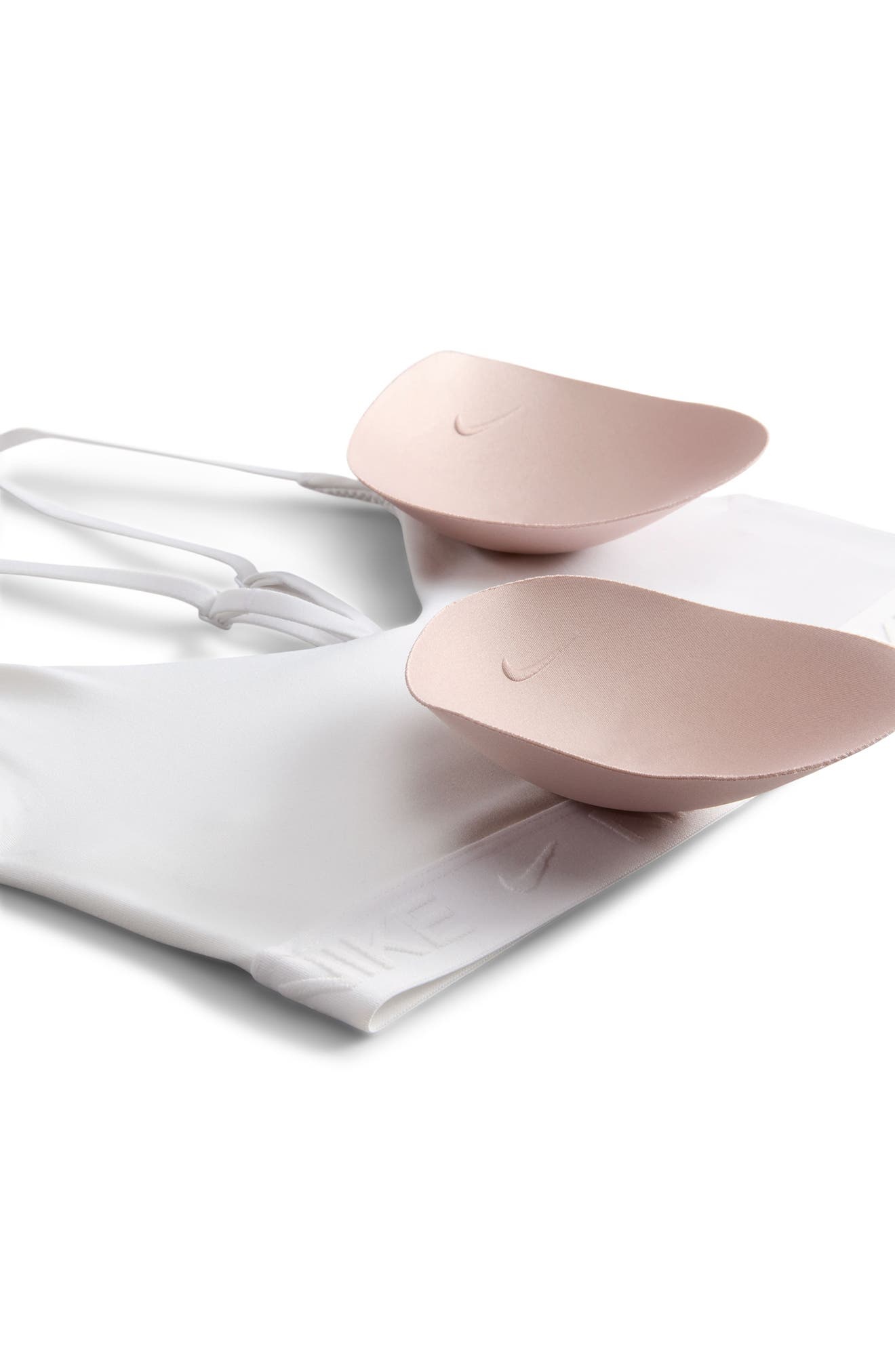 Nike Indy Light Support Padded Adjustable Sports Bra in 100 White/stnmav at Nordstrom - 7