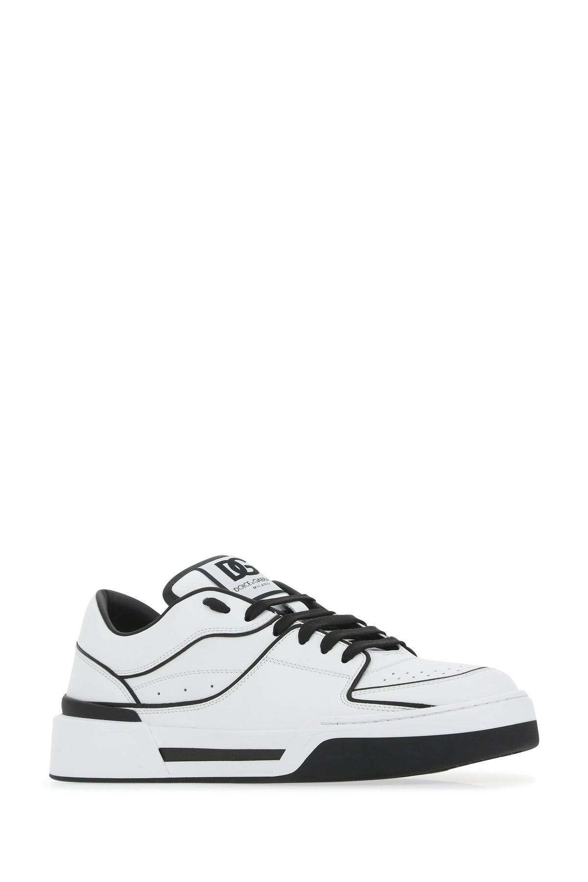 Two-tone leather New Roma sneakers - 2