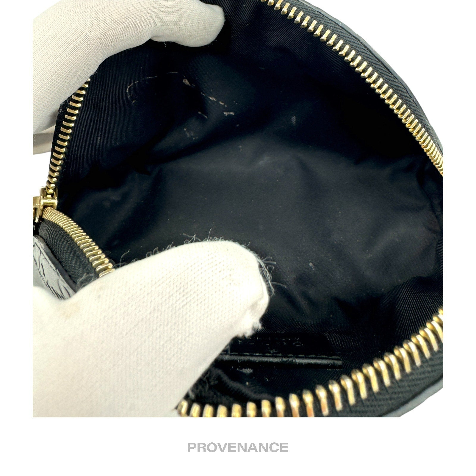 Gucci Guccissima Cosmetic Pouch - Navy Leather - 7