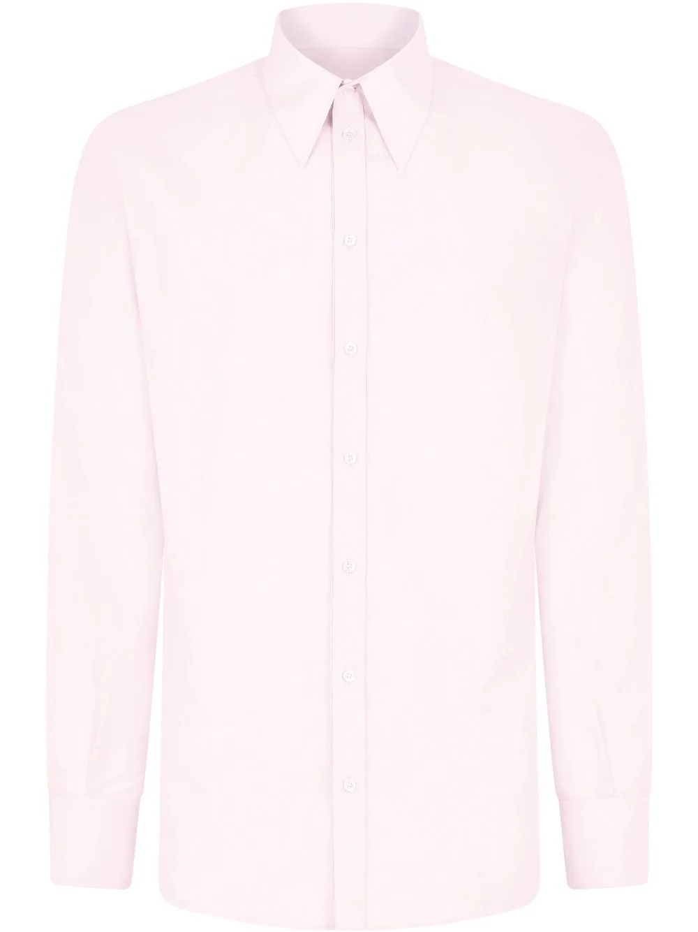 point-collar cotton shirt - 1