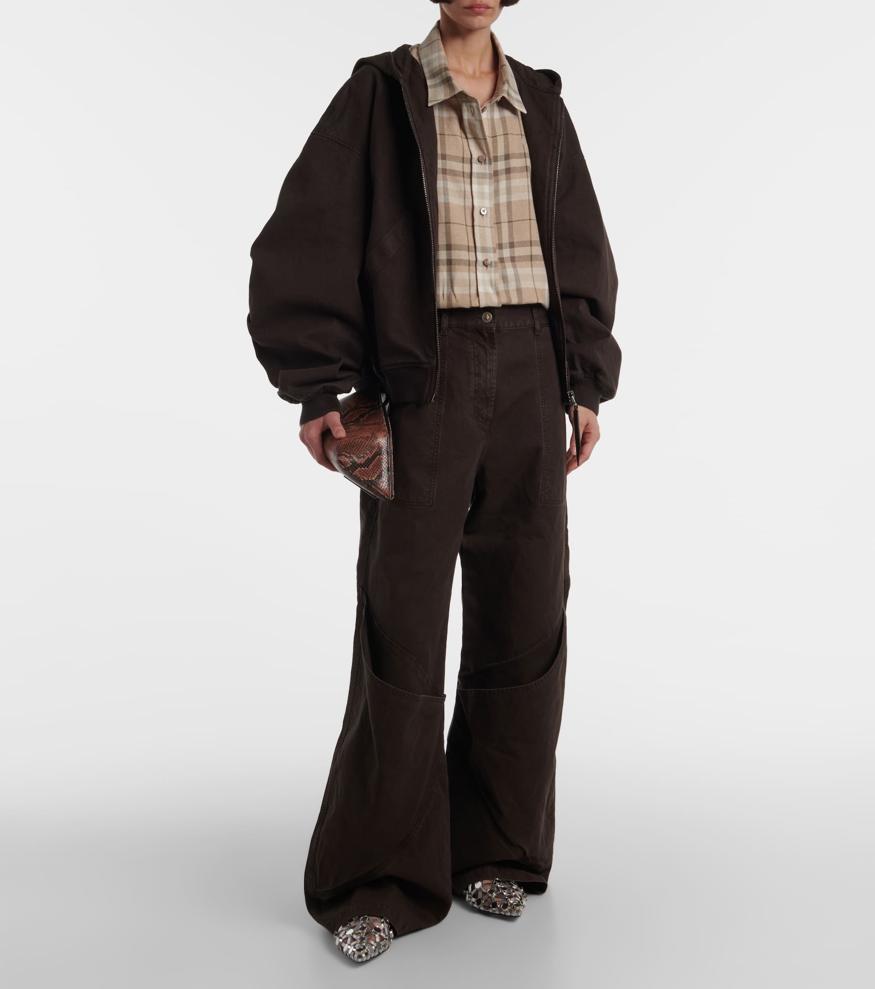 Cotton gabardine bomber jacket - 2