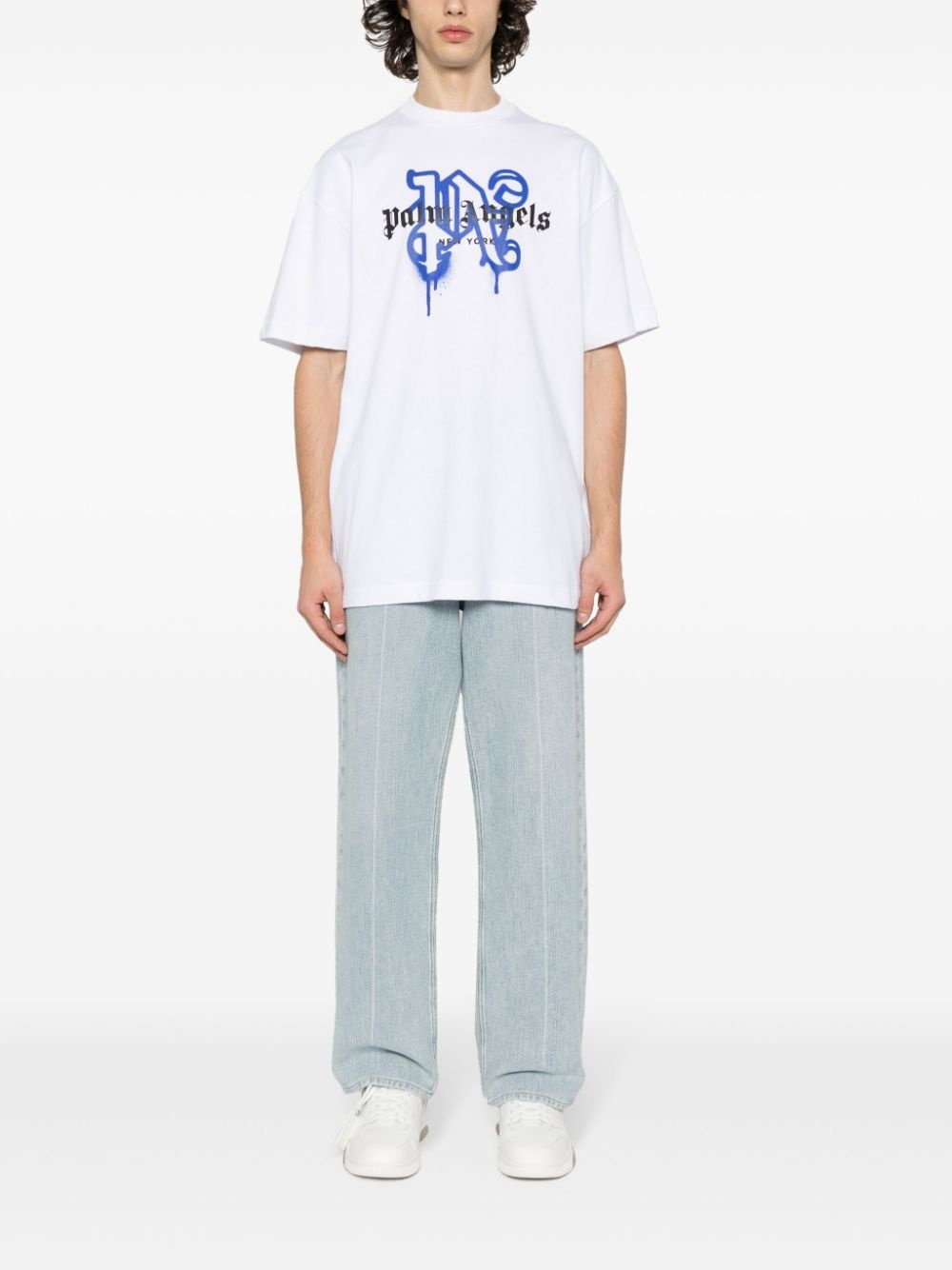 grafitti-print T-shirt - 2