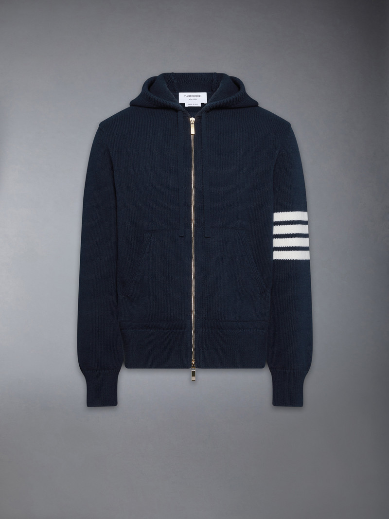 LUNAR NEW YEAR INTARSIA MERINO 4-BAR ZIP UP HOODIE 1