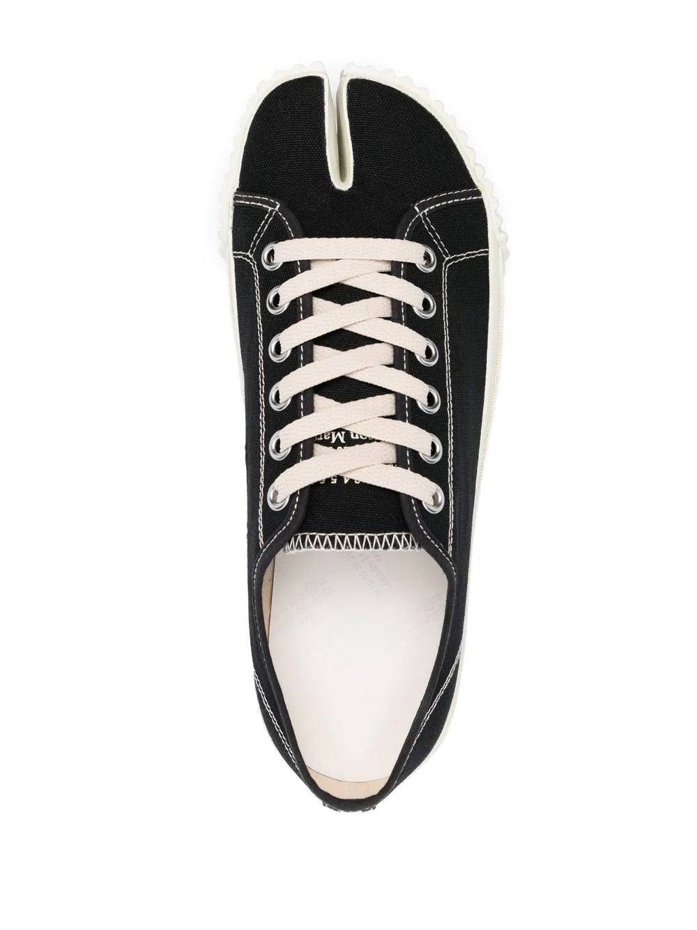 lace-up low-top sneakers - 3