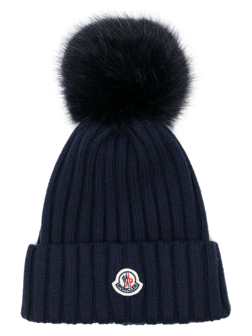 logo-patch pom pom hat - 1