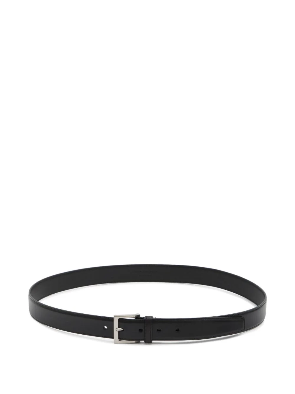 square buckle leather belt - 1