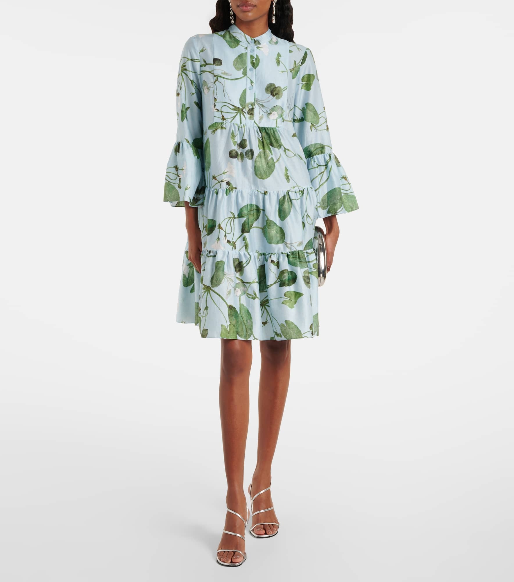 Tiered floral cotton minidress - 2