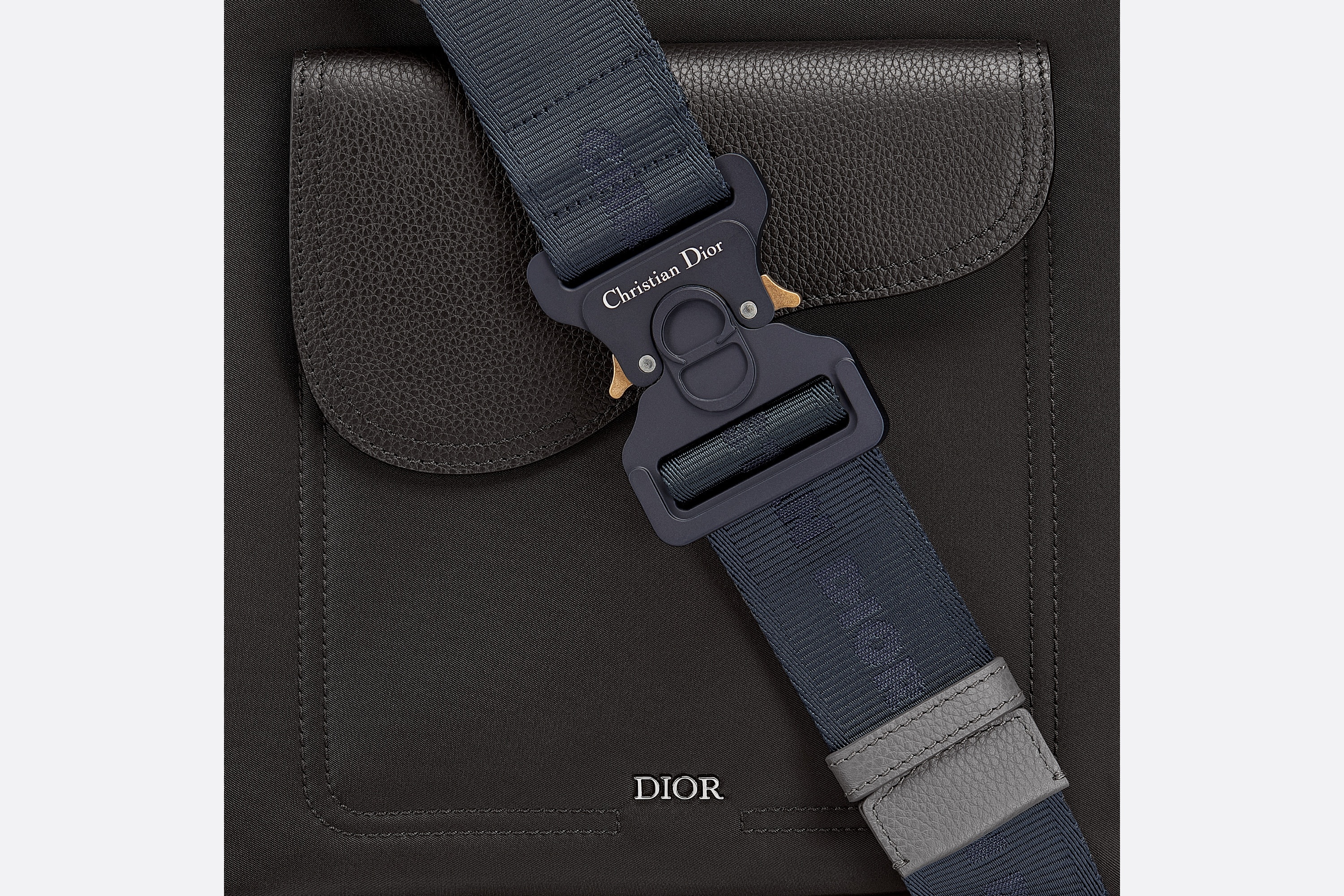 DIOR AND SACAI Saddle Tote with Shoulder Strap - 5
