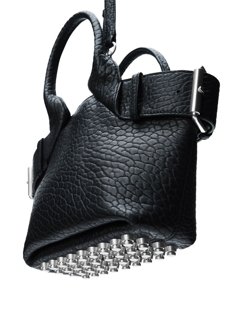buckle-detail studded tote bag - 3