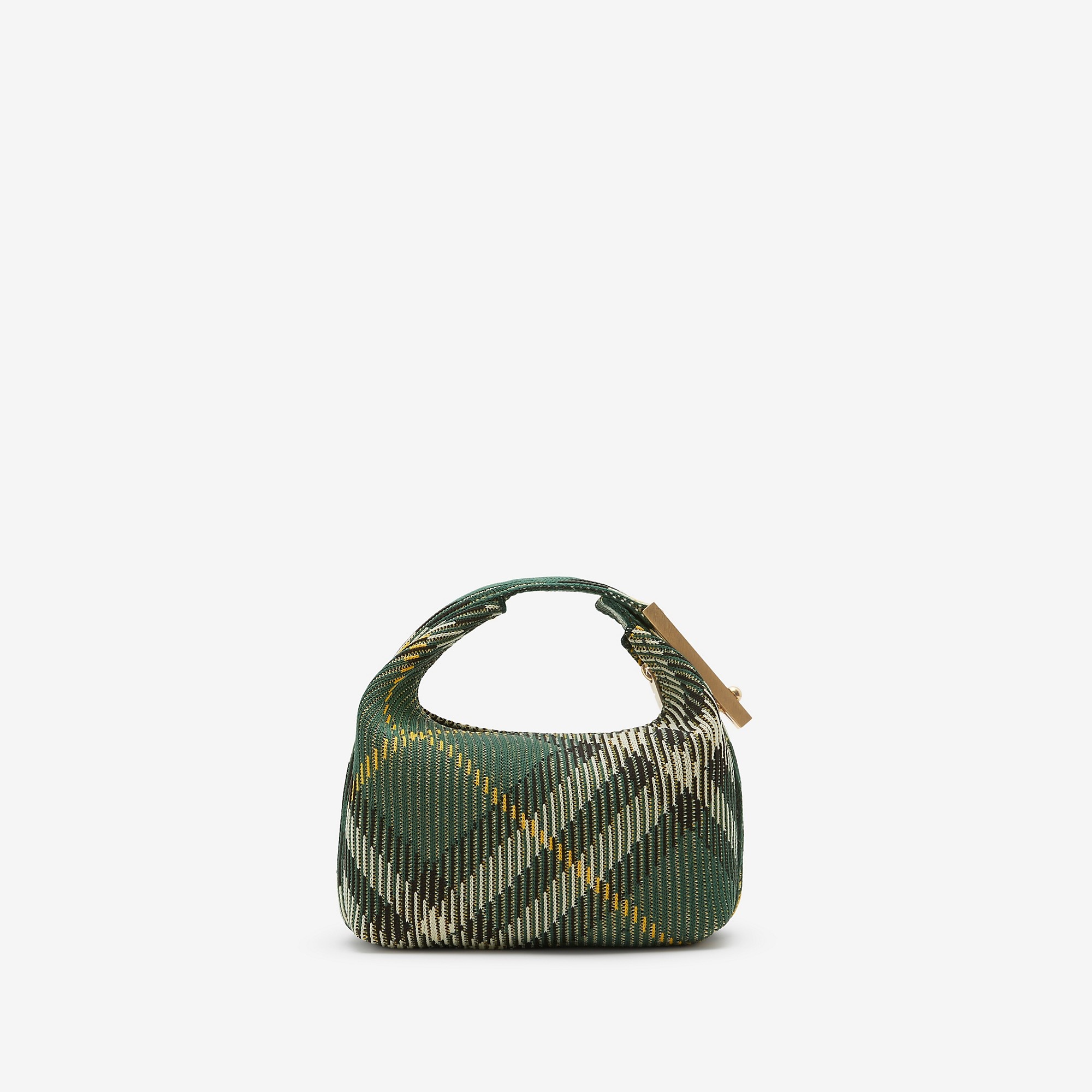 SALE【BURBERRY】Green☆チェック Peg Duffle MIDI ハンドバッグ Burberry Mini Peg Duffle Bag | REVERSIBLE