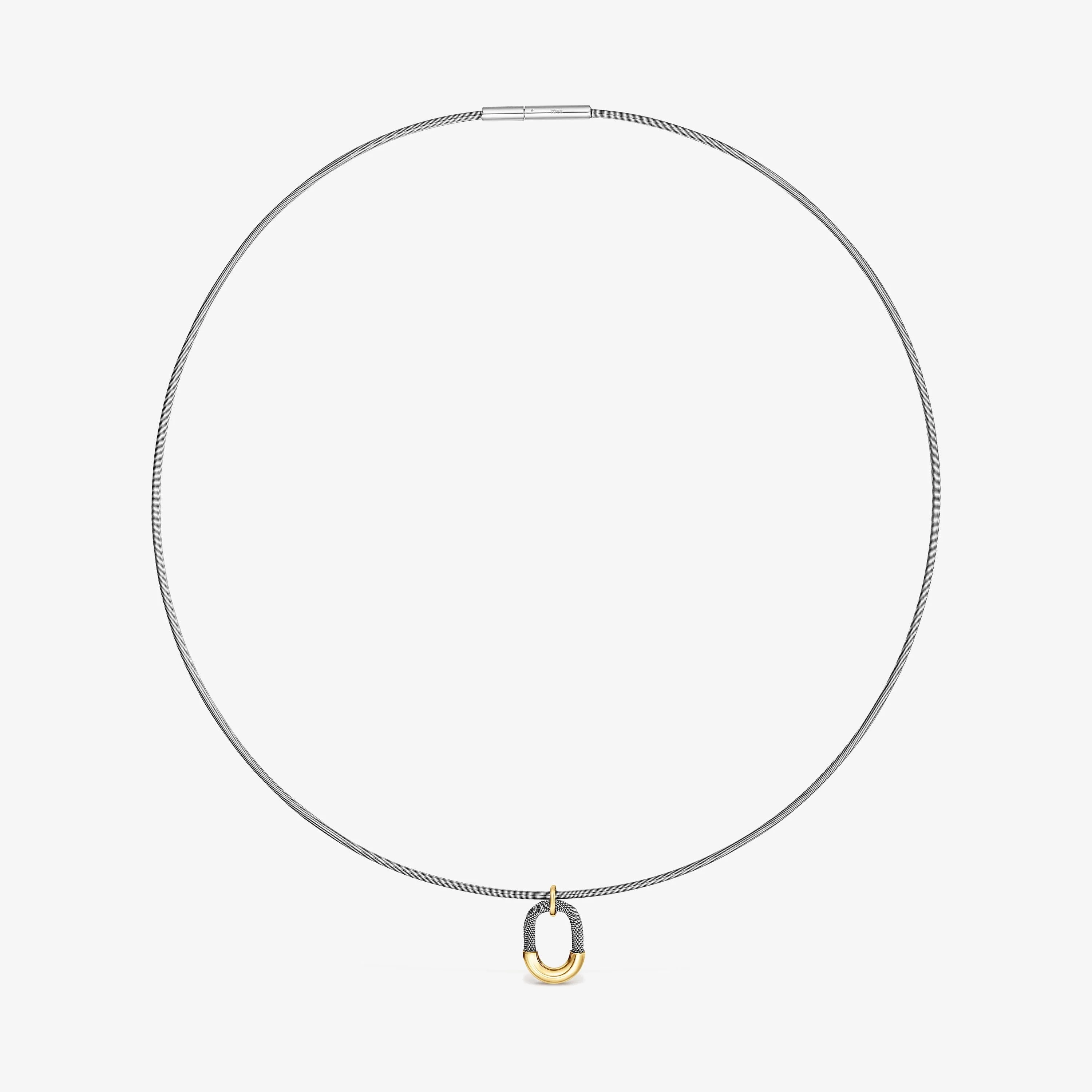 Steel and 14K solid gold Necklace TOUS Unlock - 1