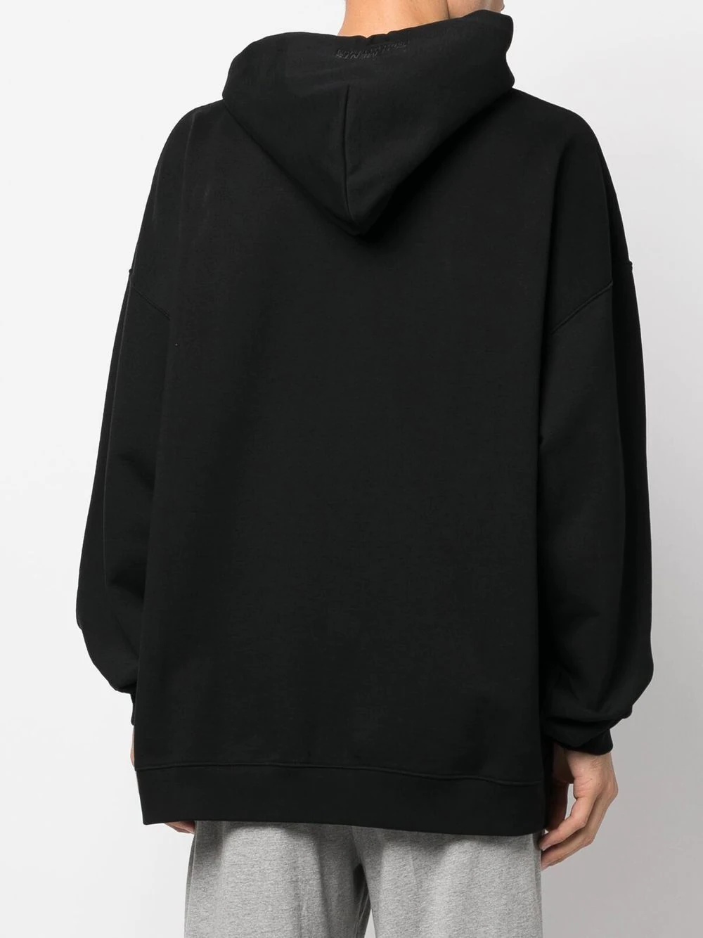 embroidered logo hoodie - 5