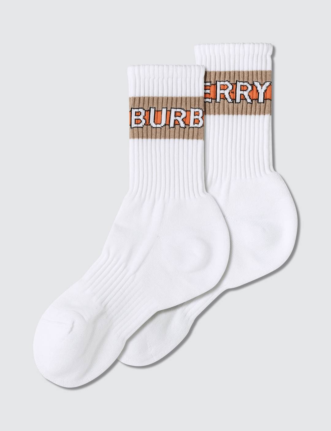 Logo Intarsia Cotton Blend Socks - 3