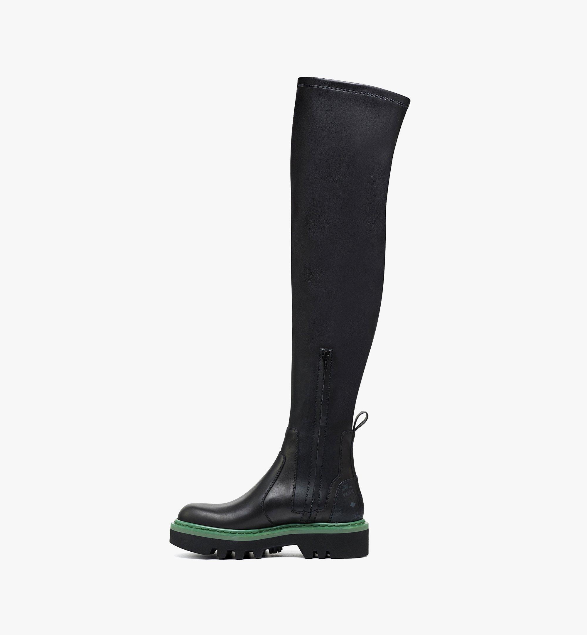 Women’s MCMotor Knee-High Leather Boots - 3