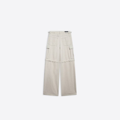 BALENCIAGA Men's Bb Corp Cargo Pants in Beige outlook