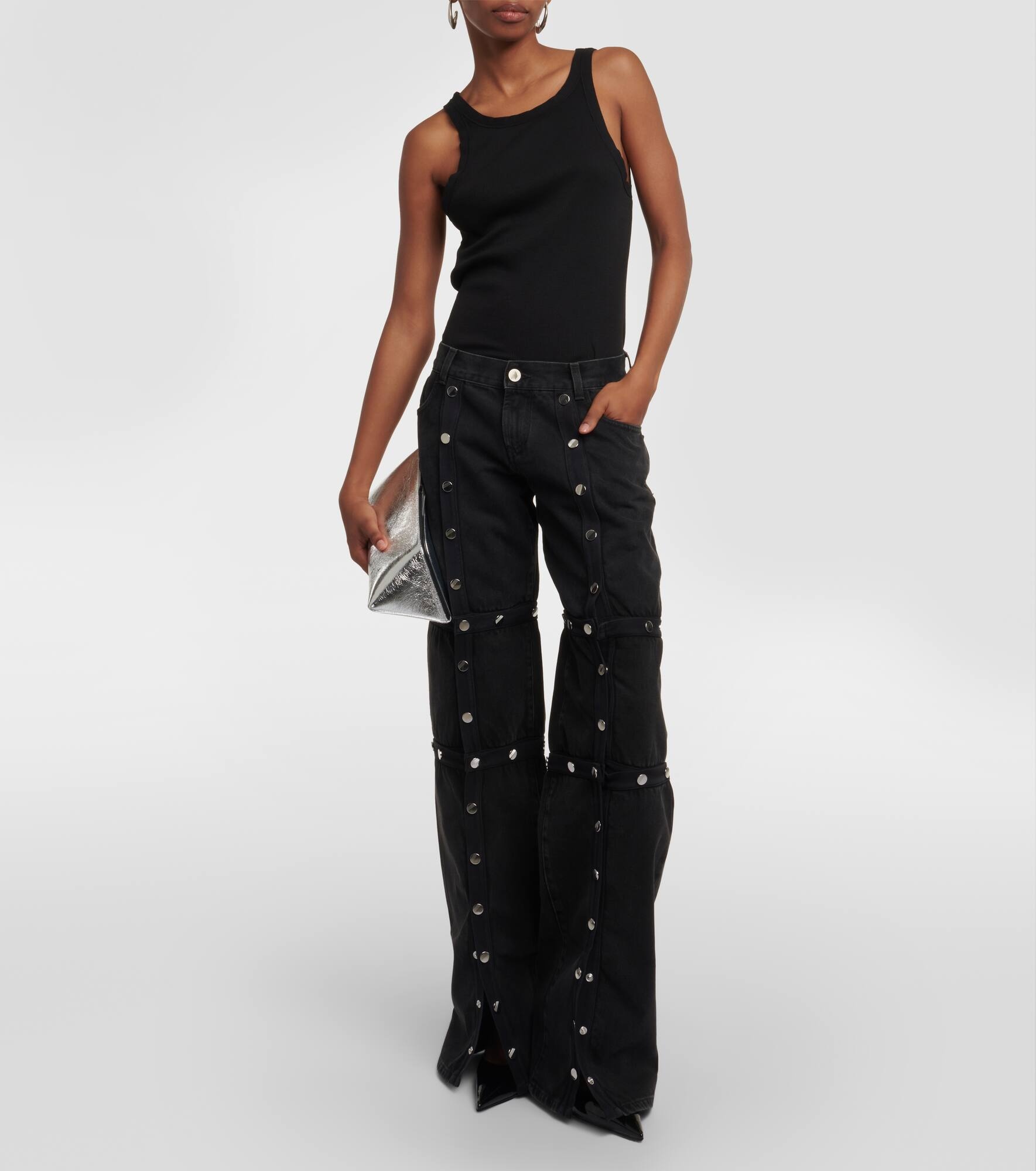Deconstructed low-rise jeans - 7