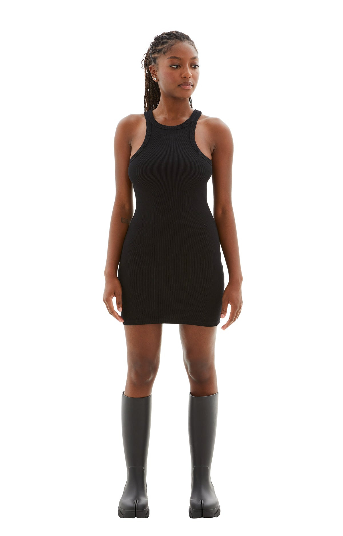 RACING TANK TOP DRESS (BLACK) - 1